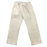 Manuel Ritz Pantalone Tinta Unita Con Elastico In Vita Bianco Per Bambino