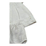 Marlu' Abito Mezza Manica Titna Unita con Culotte per Neonata EP1217MU BIANCO MARLU' 