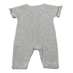 Lalalu' Pagliaccetto Bicolroe con Fantasia A Righe per Neonata TML4P BIANCO LALALU' 