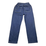 Never Too Jeans Tinta Unita Con Elastico In Vita Blu Per Bambino