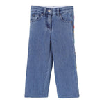 Stella Mccartney Jeans Tinta Unita con Logo Laterale per Bambina TW6E40 BLU STELLA McCARTNEY 
