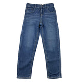 Name.It Jeans Tinta Unita Con Girovita Regolabile Blu Per Bambino