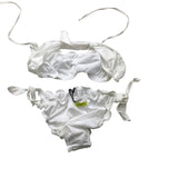 4Giveness Costume Tinta Unita 2Pz Fascia-Slip Bianco Per Bambina