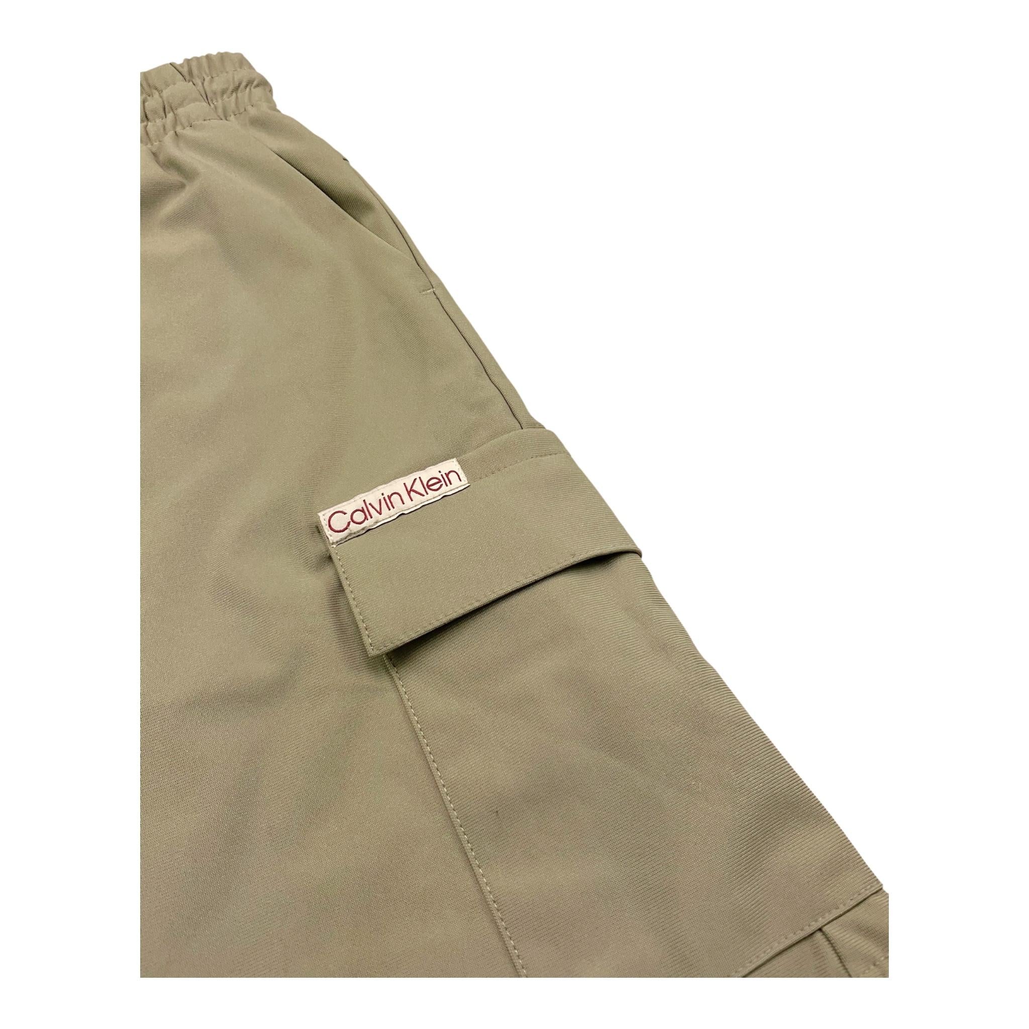 Calvin Klein Bermuda Tinta Unita con Elastico In Vita per Bambino IB0IB02512 FANGO CALVIN KLEIN 