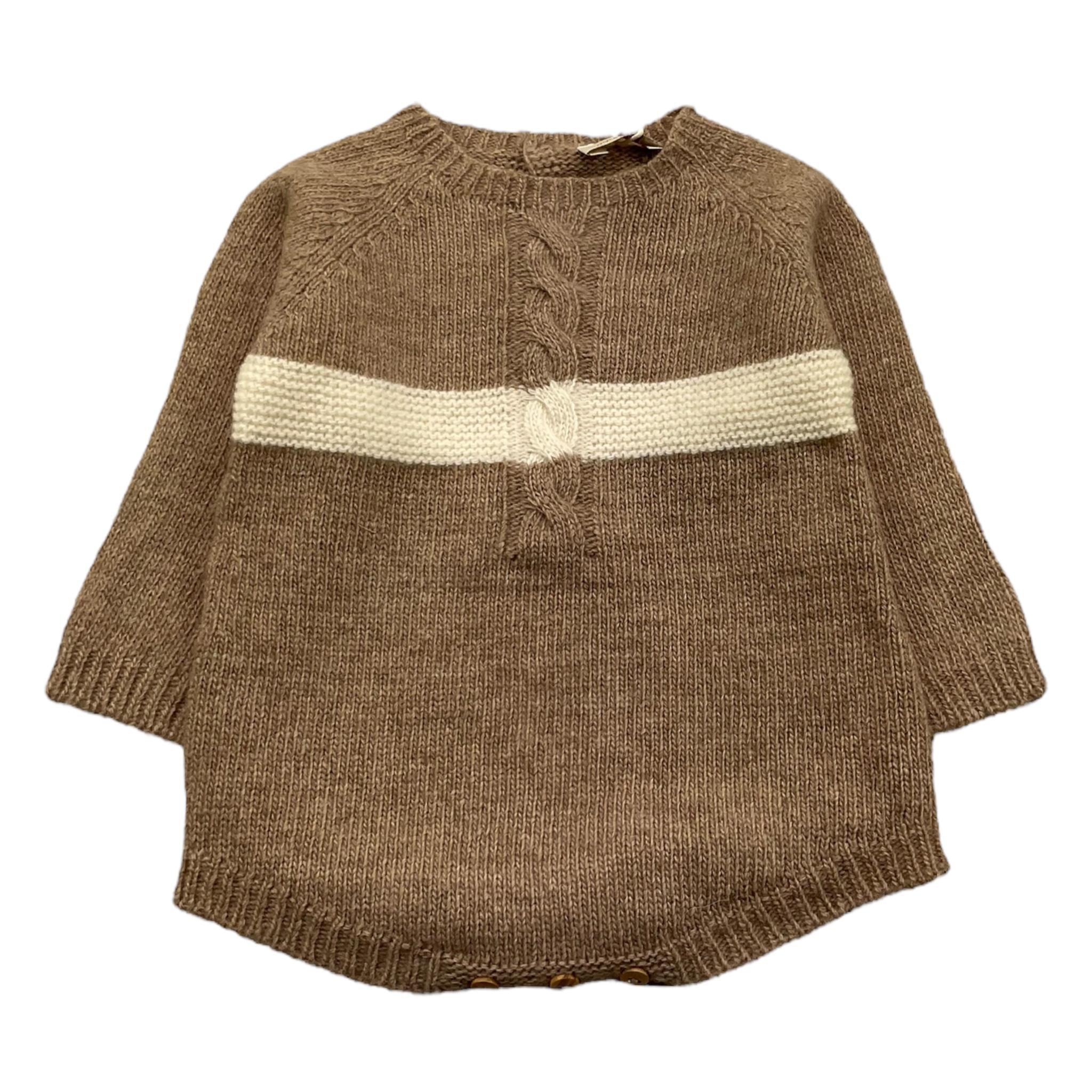 WEDOBLE pagliaccetto manica lunga tinta unita Marrone per Neonato I2404305 MARRONE WEDOBLE 