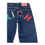 JOHN RICHMOND jeans tinta unita con stampa logo Blu per Bambina RGA25139 BLU JOHN RICHMOND 