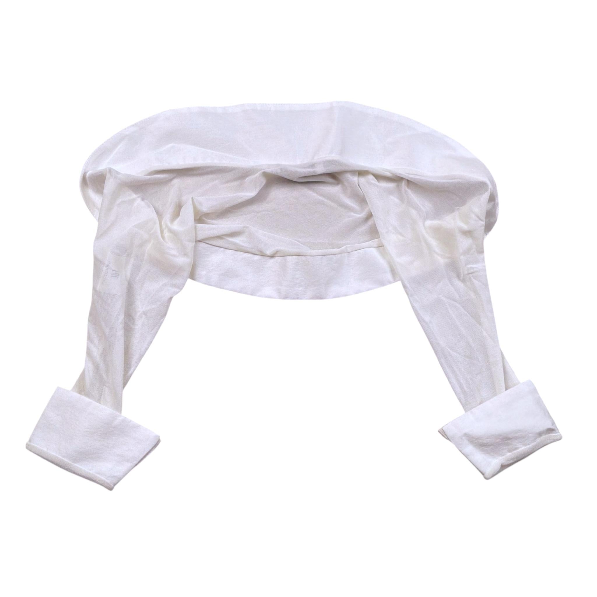 Mamemi Coprispalle Tinta Unita Velato per Bambina MAMGM7B BIANCO MAMEMI 