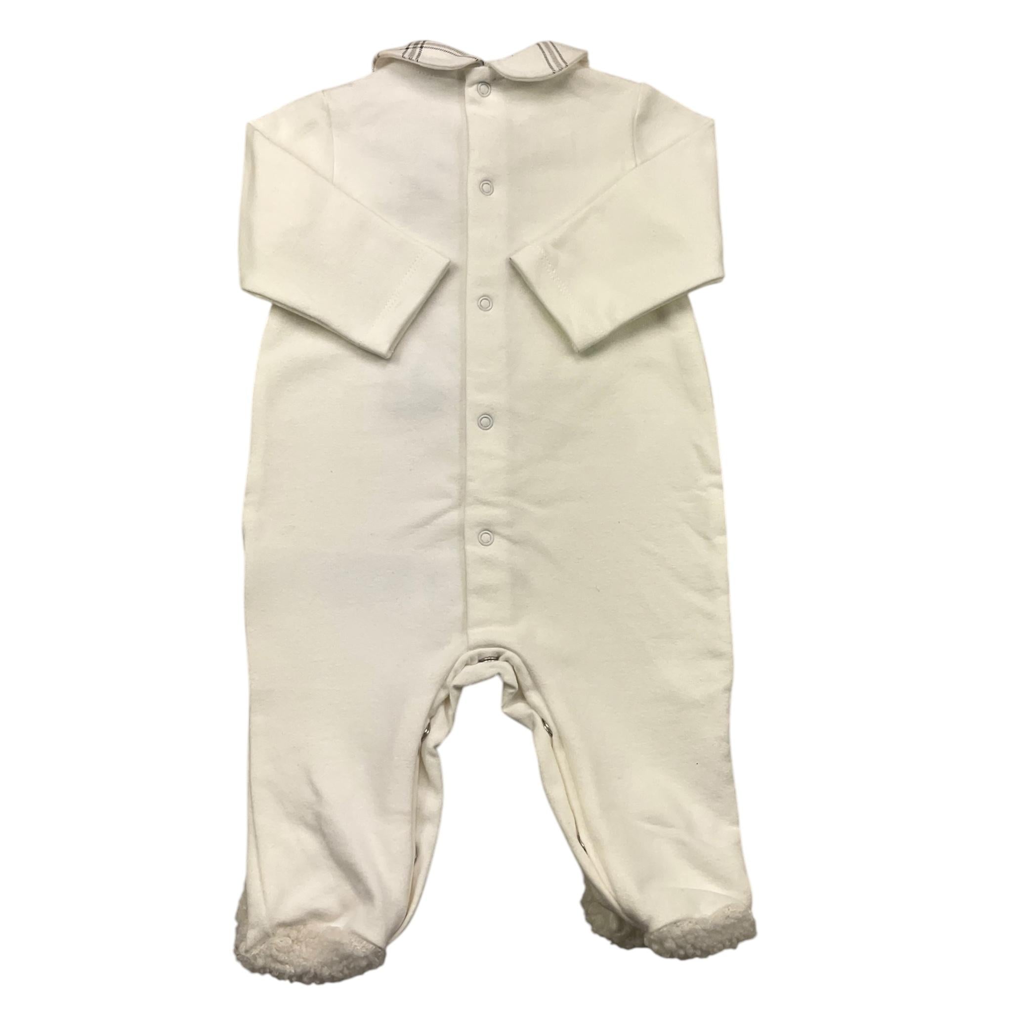 LE BEBE' tutina manica lunga tinta unita con orsi Panna per Neonata LBG5972 PANNA LE BEBE' 