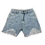 Manila Grace Short In Denim con Girovita Regolabile per Bambina 430PMBS25X AZZURRO MANILA GRACE 