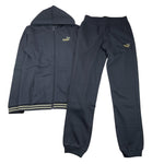 PUMA completo 2 pezzi felpa-pantalone tinta unita Nero per Bambina 684770 NERO PUMA 