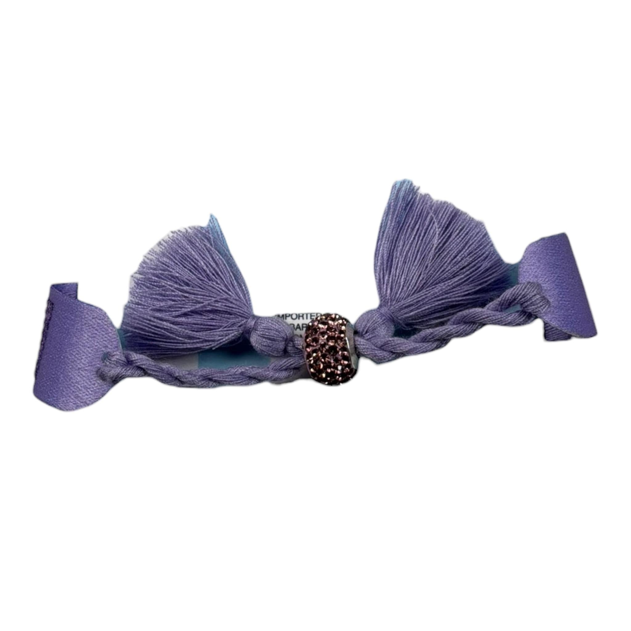 Saint Barth Bracciale Tinta Unita con Strass per Bambina STRASS GLICINE SAINT BARTH 