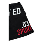 Dsquared2 Bermuda Tuta Tinta Unita con Logo per Bambino DQ0010 NERO DSQUARED2 