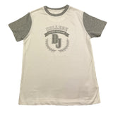 Dnj T-Shirt Girocollo Tinta Unita con Logo per Bambino TSD5114J BIANCO DNJ 