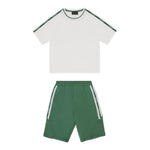 Emporio Armani Completo 2 Pezzi T-Shirt-Bermuda per Bambino EB000150 BIANCO/VERDE EMPORIO ARMANI 