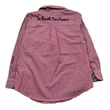 Saint Barth Camicia Manica Lunga Fantasia Quadretti per Bambina COTTON ROSSO SAINT BARTH 
