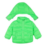 DIESEL giubbino tinta unita con cappuccio Verde fluo per Neonato K00102X VERDE FLUO DIESEL 