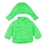 DIESEL giubbino tinta unita con cappuccio Verde fluo per Neonato K00102X VERDE FLUO DIESEL 