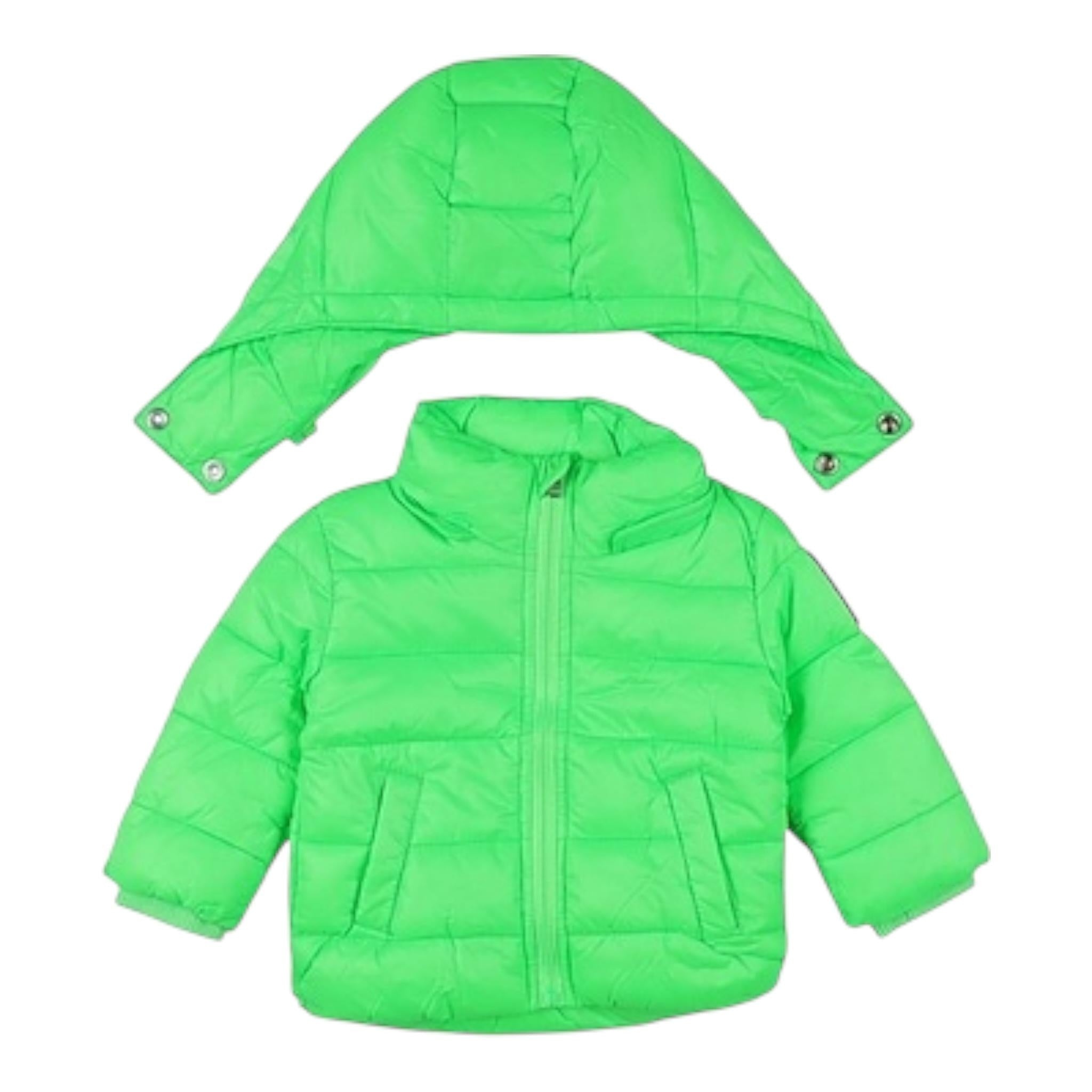 DIESEL giubbino tinta unita con cappuccio Verde fluo per Neonato K00102X VERDE FLUO DIESEL 