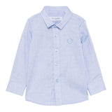 Trussardi Camicia Manica Lunga Tinta Unita per Neonato TIP25047CAX AZZURRO TRUSSARDI 