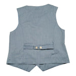 Please Gilet Tinta Unita con Bottoni per Bambino JH01130B73 POLVERE PLEASE 