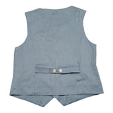 Please Gilet Tinta Unita con Bottoni per Bambino JH01130B73 POLVERE PLEASE 