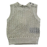 Trussardi Canotta Tinta Unita Traforata per Neonata TIP26108GL BEIGE TRUSSARDI 