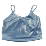 Lu Lu By Miss Grant Top tinta unita con Bretelle Azzurro per Bambina LL2474 AZZURRO LU LU BY MISS GRANT 