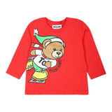 ICEBERG shirt girocollo tinta unita con stampa orso Rosso per Neonato MSO00RX ROSSO ICEBERG 