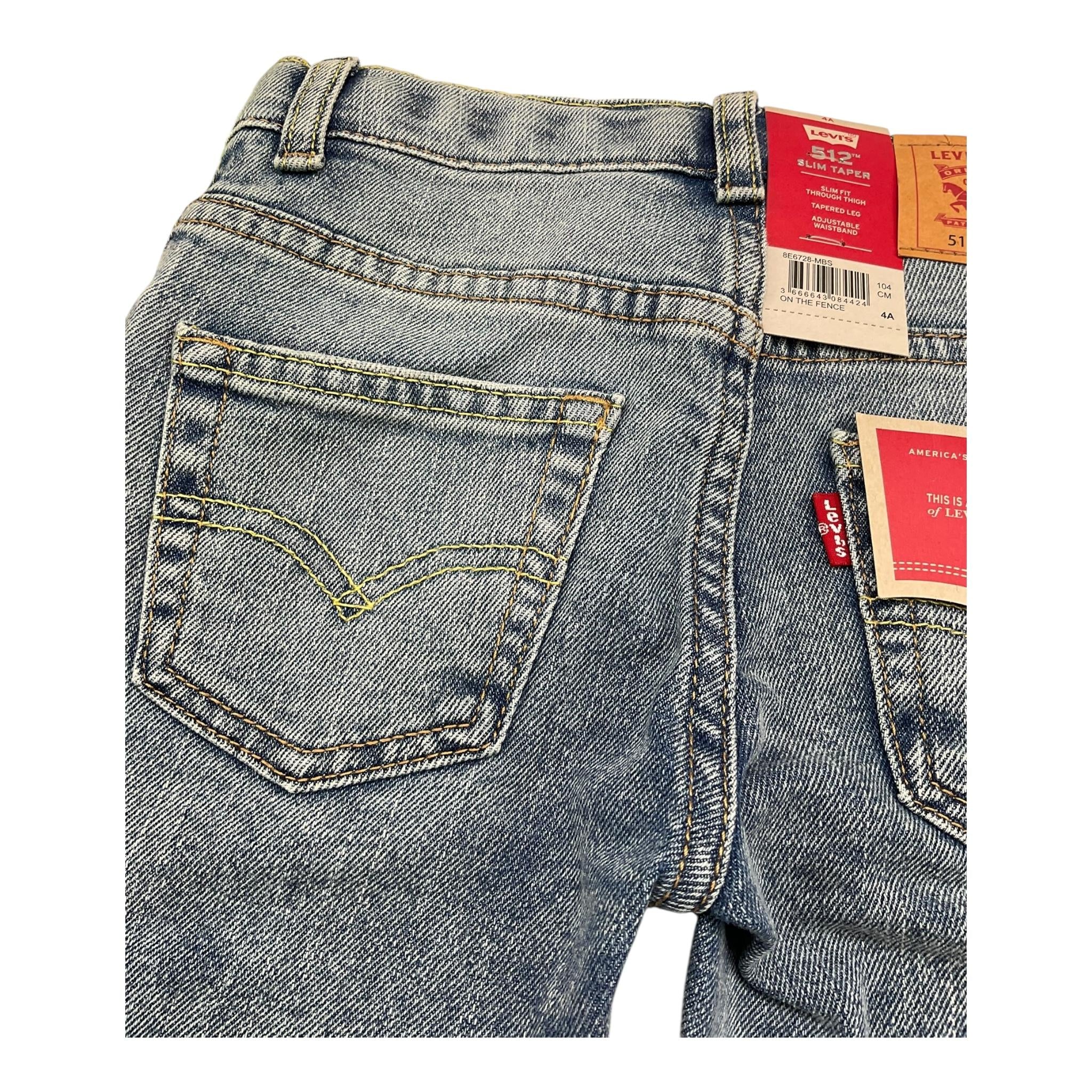 LEVI'S jeans tinta unita con girovita regolabile Azzurro per Neonato 8E6728N AZZURRO LEVI'S 