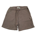 Petit Indi Bermuda Tinta Unita con Elastico In Vita per Bambino SS25BK7528X FANGO PETIT INDI 