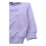Just Cavalli Felpa Chiusa Girocollo Tinta Unita con Logo per Bambina JGP26013FEA LILLA JUST CAVALLI 