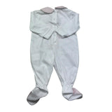 Isabel & Martinez Tutina Manica Lunga Tinta Unita con Stampa per Neonata IMG BIANCO ISABEL & MARTINEZ 