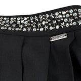 John Richmond Gonna Tinta Unita con Borchie per Bambina RGP26180GO NERO JOHN RICHMOND 