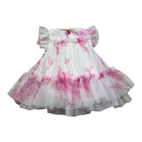 Angel'S Face Abito Tinta Unita con Tulle per Neonata ROSEBUDX BIANCO/ROSA ANGEL'S FACE 