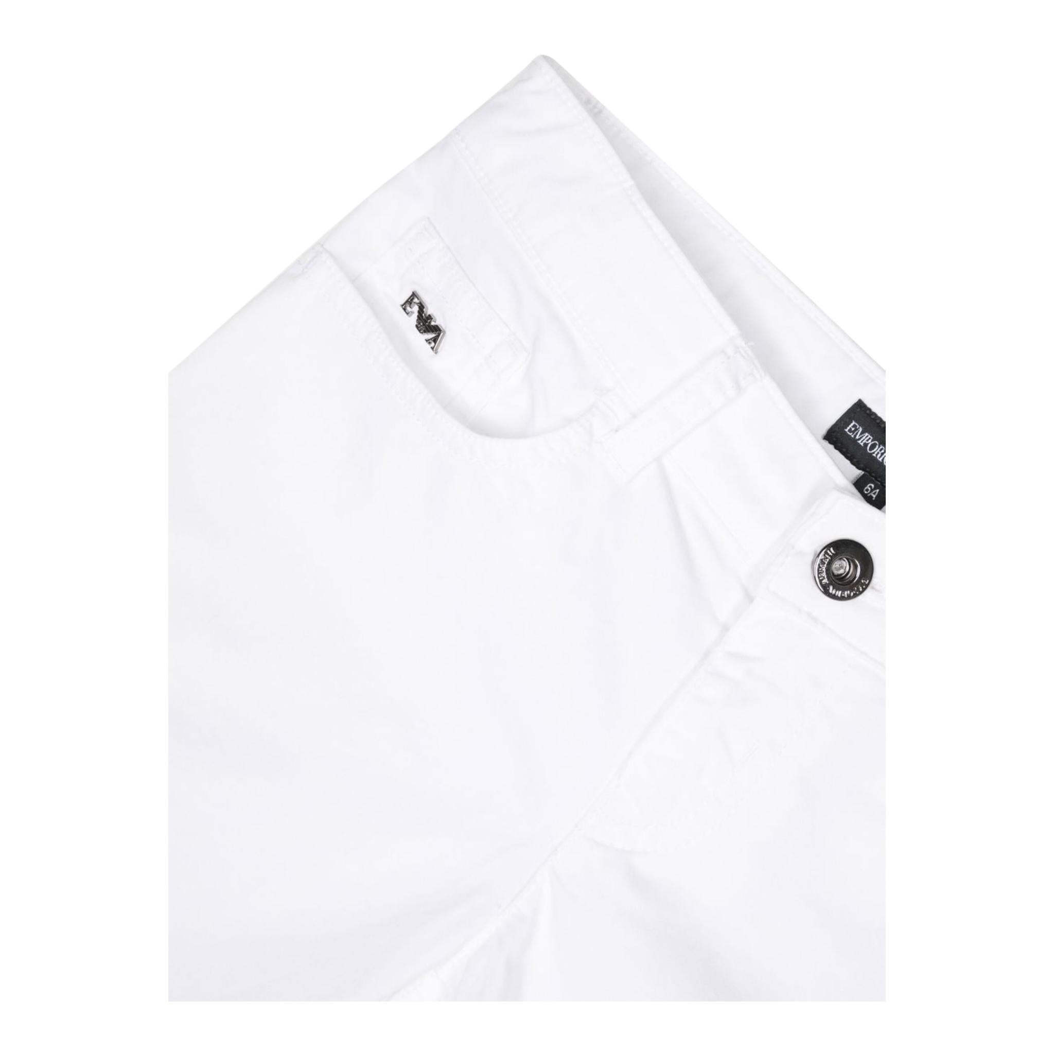 Emporio Armani Bermuda Tinta Unita con 5 Tasche per Bambino 8N4S01X BIANCO EMPORIO ARMANI 