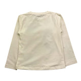 M+E' shirt girocollo tinta unita con cuore paillettato Panna per Bambina UE1549 PANNA M+E' 