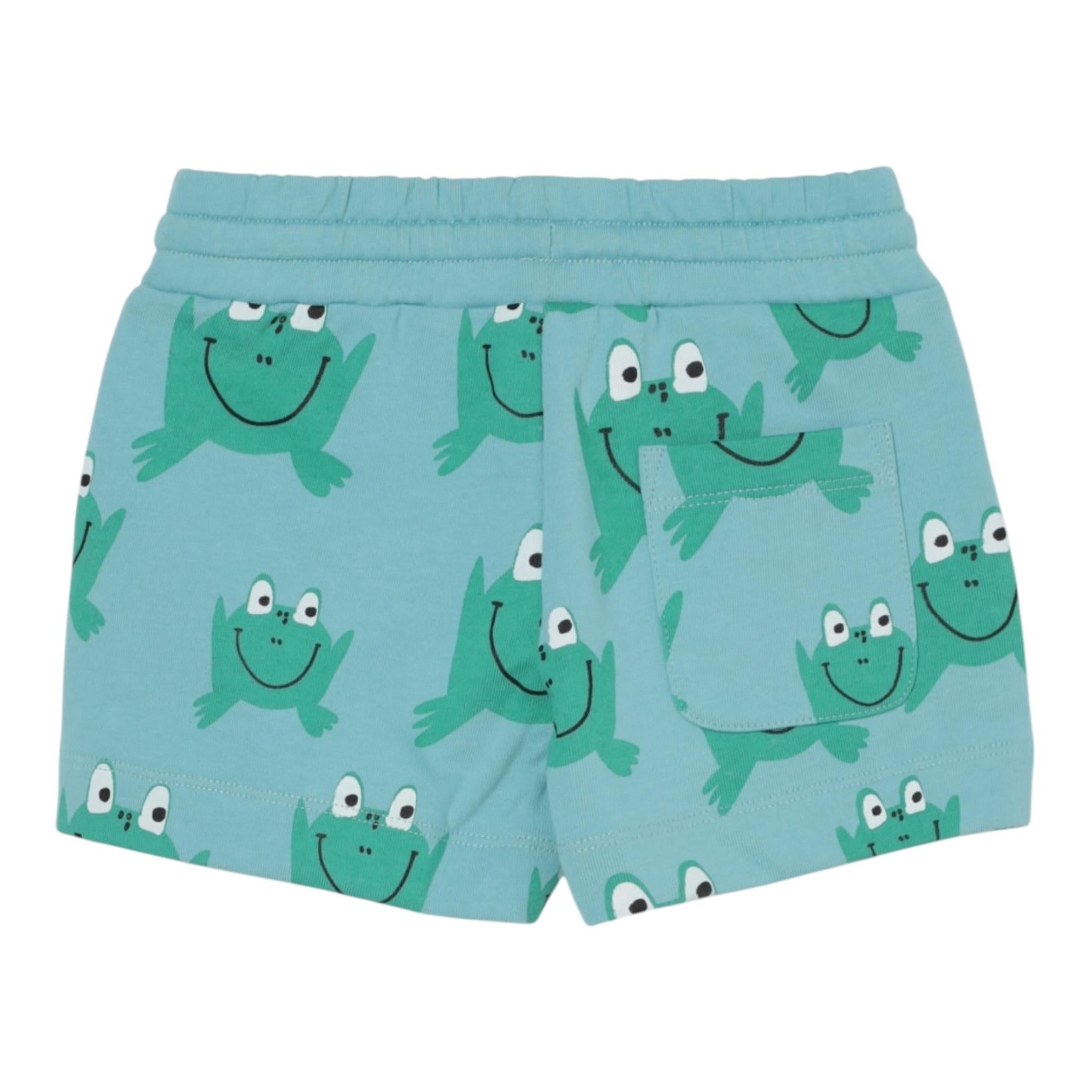 Stella Mccartney Bermuda In Tuta Tinta Unita con Stampa per Neonato TW6P59XXN VERDE ACQUA STELLA McCARTNEY 