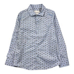 TRUSSARDI camicia tinta unita con stampa Azzurro per Bambino TBA25127CA AZZURRO TRUSSARDI 
