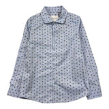 TRUSSARDI camicia tinta unita con stampa Azzurro per Bambino TBA25127CA AZZURRO TRUSSARDI 
