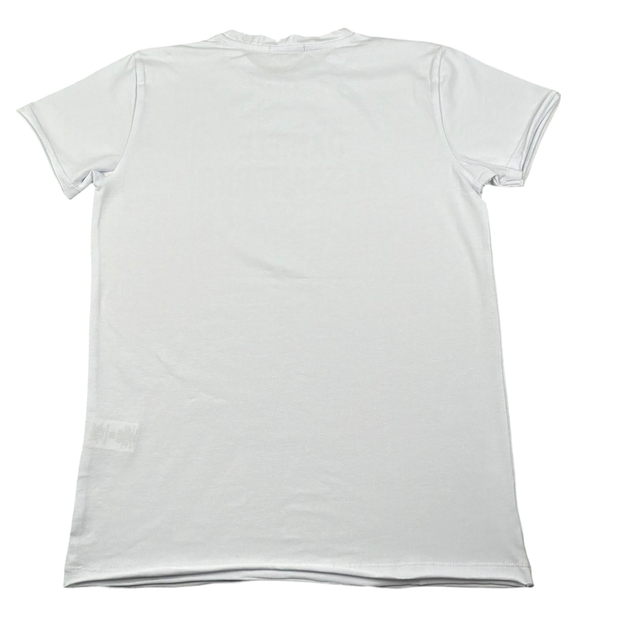 Daniele Alessandrini T-Shirt Girocollo Tinta Unita per Bambino 1236M00238 BIANCO DANIELE ALESSANDRINI 