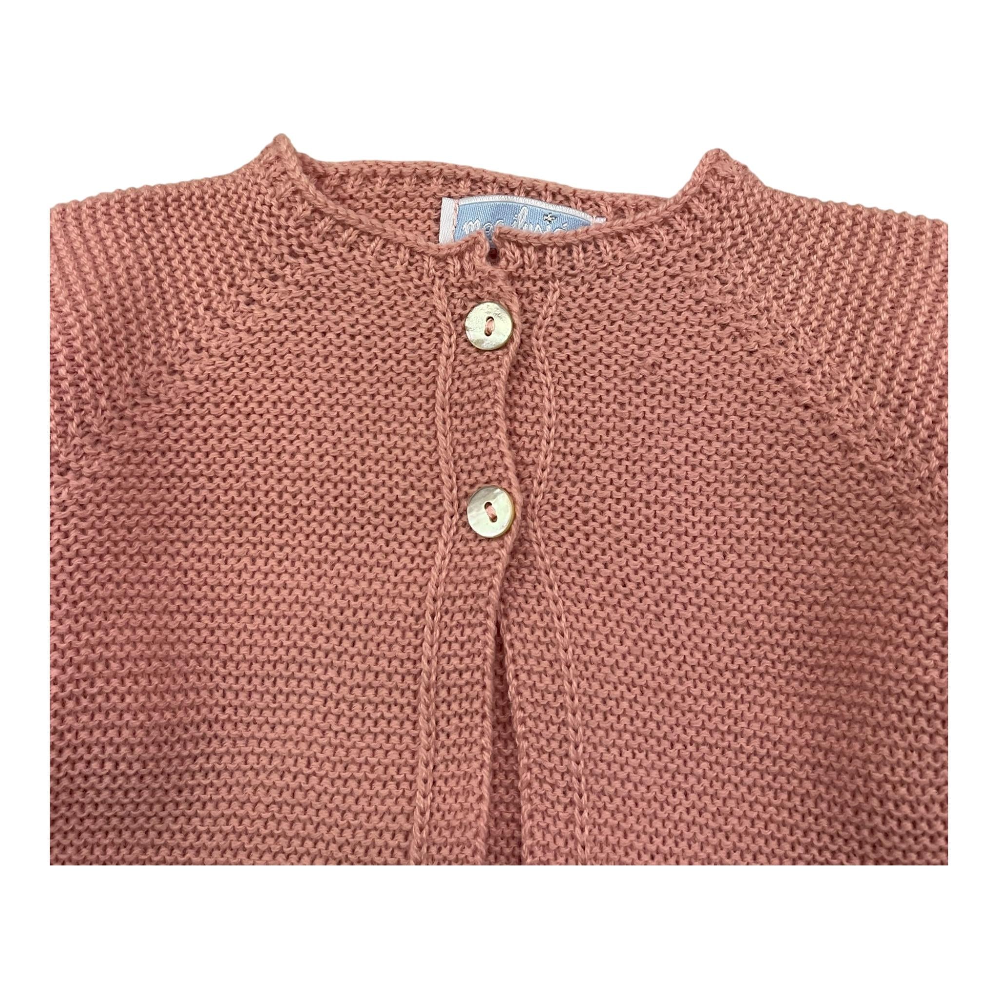 MAC ILUSIO'N cardigan tinta unita Rosa per Neonato 9480 ROSA MAC ILUSIO'N 