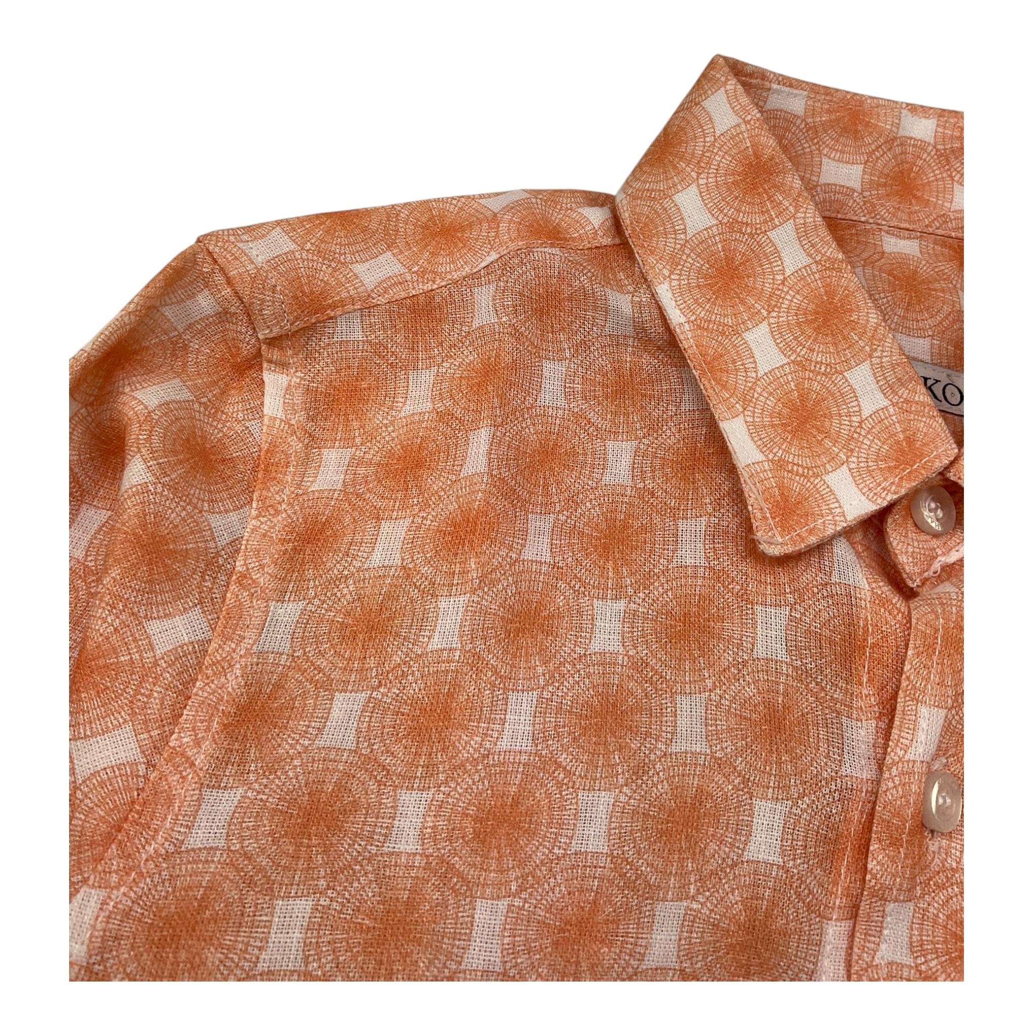 Shako' Camicia Manica Lunga Tinta Unita Stampa Fantasia per Neonato CSK1327JN ARANCIONE SHAKO' 