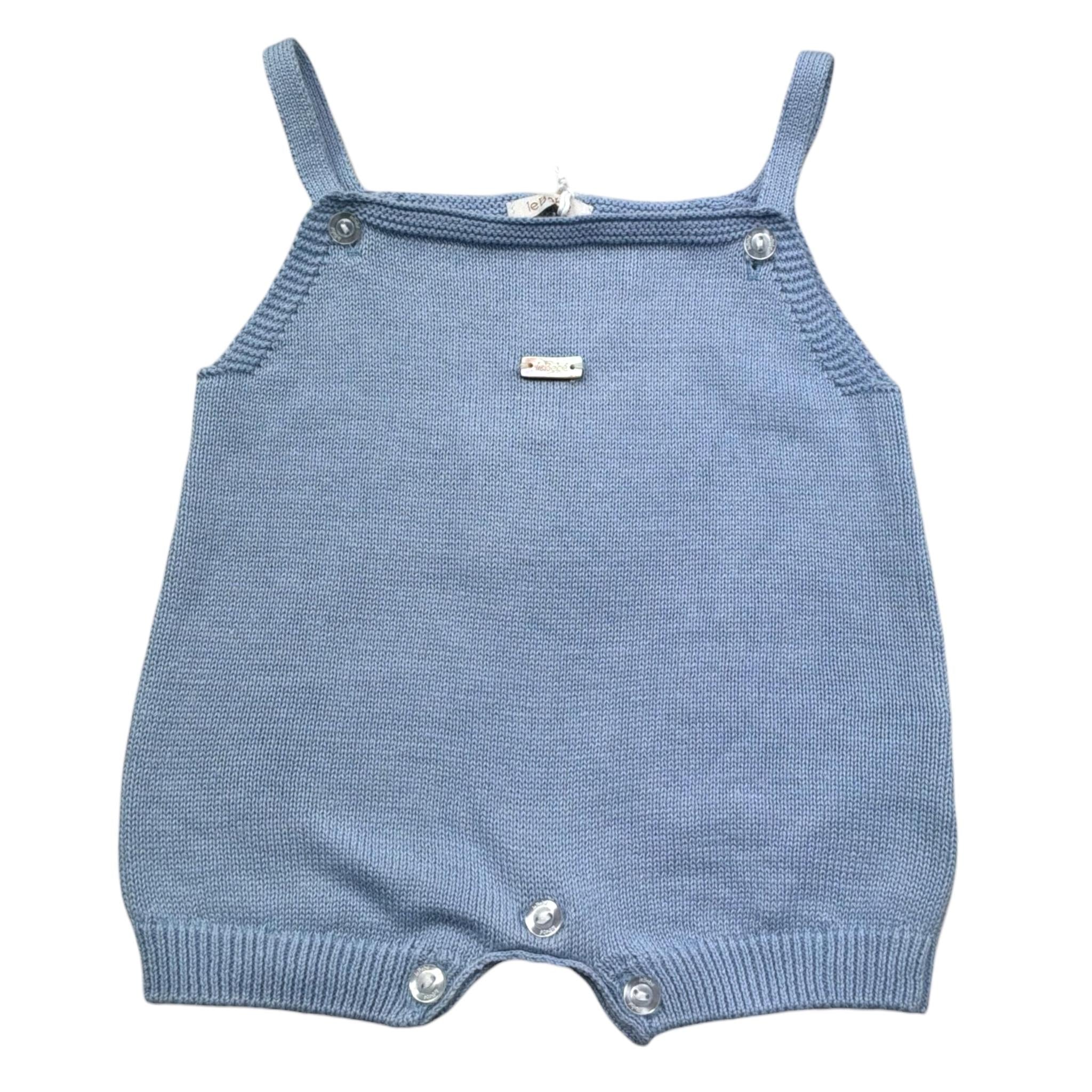 Le Bebe Salopette Tinta Unita per Neonato LBB5304 AZZURRO LE BEBE 