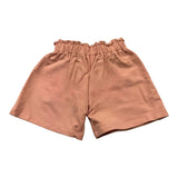 Bamboom+Babies Short Tinta Unita con Elastico In Vita Salmone per Neonata
