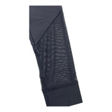 Burberry Leggins Tinta Unita con Trasparenza Nero per Bambina