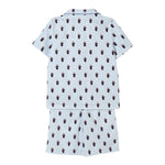 Ralph Lauren Completo 2 Pezzi T-Shirt-Bermuda Bicolore per Bambino 9P0139 BIANCO/AZZURRO RALPH LAUREN 