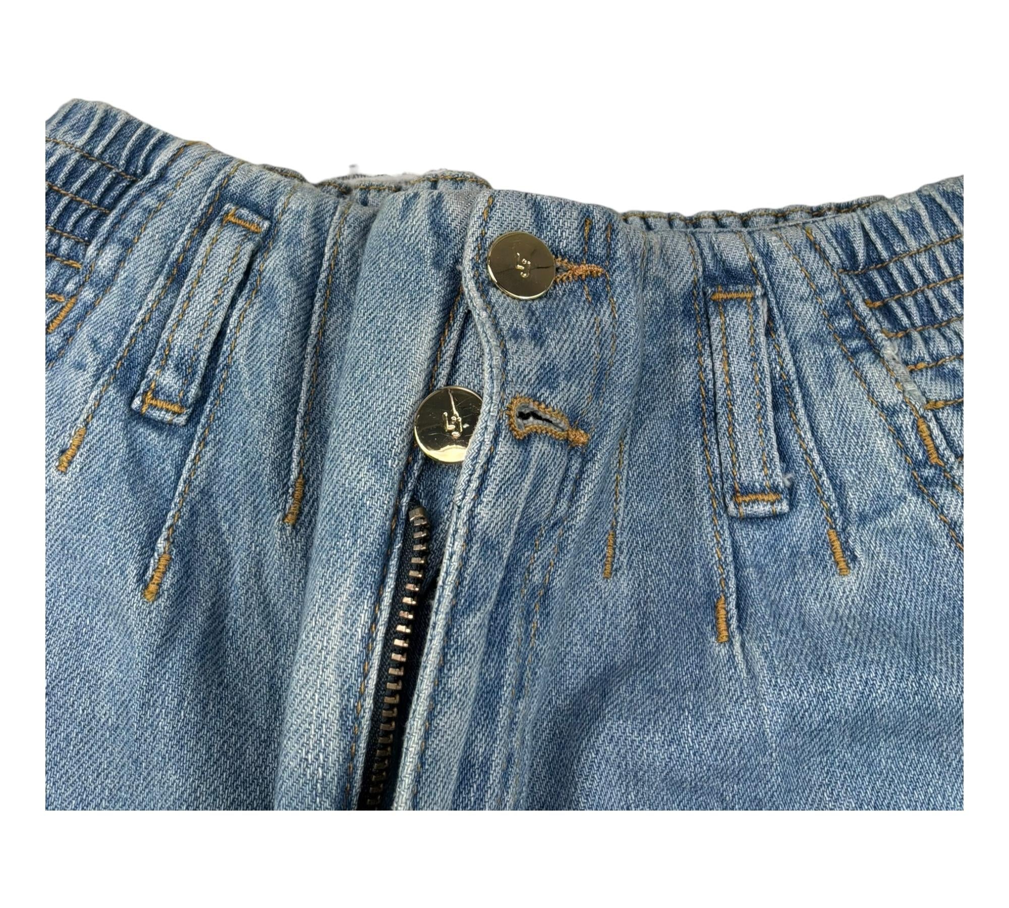 Liu Jo Jeans Tinta Unita con Elastico In Vita per Bambina GA3110 AZZURRO LIU JO 