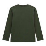 GUESS shirt girocollo tinta unita con stampa Verde per Bambino L4BI03I3Z14 VERDE GUESS 