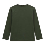 GUESS shirt girocollo tinta unita con stampa Verde per Bambino L4BI03I3Z14 VERDE GUESS 