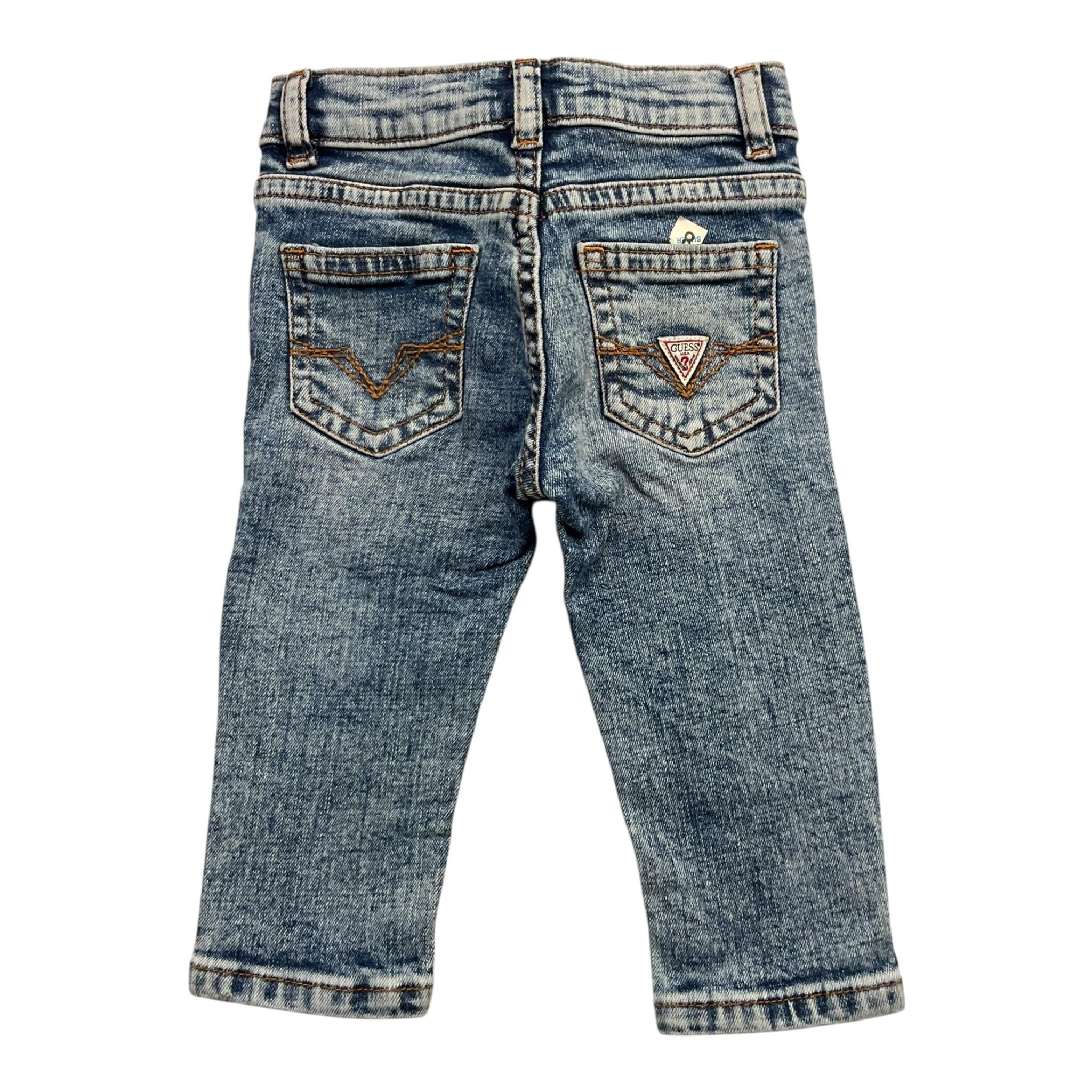 GUESS jeans tinta unita con girovita regolabile Azzurro per Neonato N4YA08D52Z0N AZZURRO GUESS 